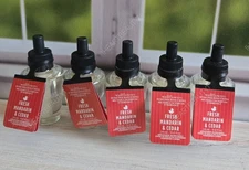 bath and body works fresh mandarin & cedar wallflowers home fragrance refill x5
