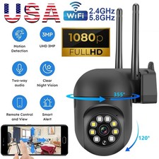 Outdoor Security Cameras Wireless WiFi Home PIR Night Vision Surveillance LOT