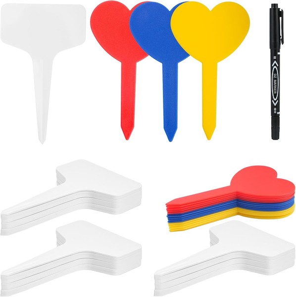 215 Stk Pflanzenschilder Zum Beschriften, Kunststoff Pflanzenstecker Zum-image
