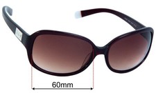 SFx Replacement Sunglass Lenses fits DKNY DY4039 - 60mm Wide
