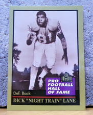 PRO FOOTBALL HALL OF FAME CARD ELECTED 1974 DICK 