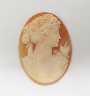 NYJEWEL Vintage Large Loose Cameo Signed G. NOTO