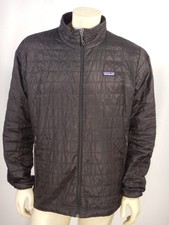 PATAGONIA Men's NANO PUFF JACKET Black WORN CONDITION SUN FADE Size XL