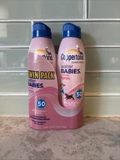 Coppertone Water BABIES Sunscreen Spray SPF 50,Twin Pack 6oz. Each