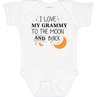 Inktastic I Love My Grammy To The Moon And Back Baby Bodysuit Family You Grandma