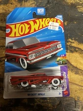 Hot Wheels 59 Chevy Impala Red #44 Mainline 2026 Case A (In-Stock) New