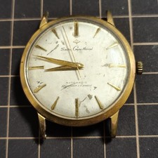 Working SEIKO Gyro Marvel Automatic Vintage Antique 17 Jewels Gold Watch (K26)
