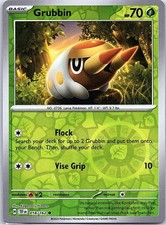 Grubbin 018/162 Common Temporal Forces Pokemon Reverse Holo Near Mint