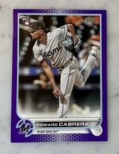 2022 Topps Series 2 - Edward Cabrera #566 Purple (RC)
