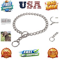 Dog Chain Collar Training Choke Collar, 16 in, 2.3 mm