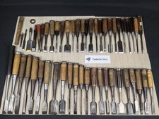 Japanese Chisel Nomi Carpenter Tool Set of 50 Hand Tool wood working