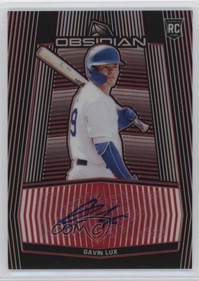 2020 Chronicles Obsidian Electric Etch Red /15 Gavin Lux Rookie Auto RC 8d4