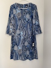 Tommy Women's Hifiger Paisley Print Bell Sleeve Dress Size 12 NWT