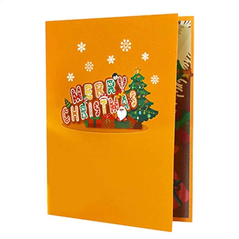 Tarjeta de Navidad emergente 3D luces y música | Tarjetas de felicitación emergentes hechas a mano regalo Foto 4 de 4