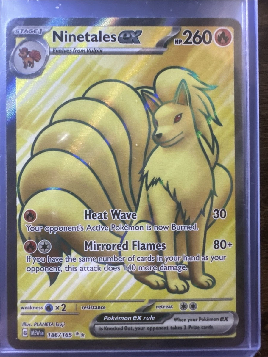 ninetales ex pokemon card value 19/124 Pokmon from Dragons Exalted for sale at best price Evolves from Vulpix Type Ninetales ex - 186/165 186