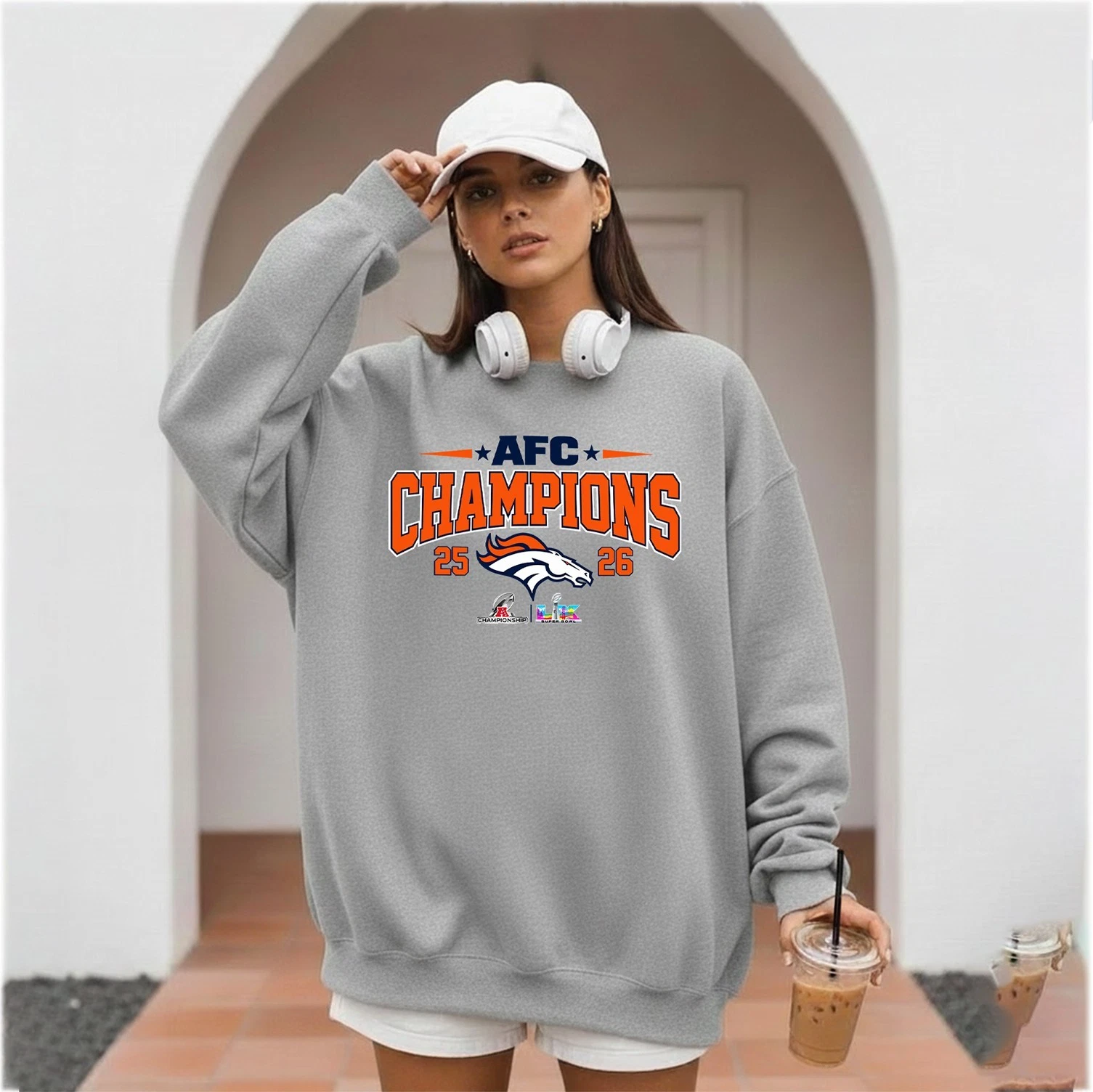 Denver Broncos AFC Champions 2025 2026 Sweatshirt