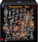 Wildspire 29 Whimsical Townsfolk Fantasy Set for DND Miniatures Dungeons Drag...