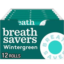 Breath Savers Wintergreen Sugar Free Breath Mints Rolls, 0.75 Oz 24 C