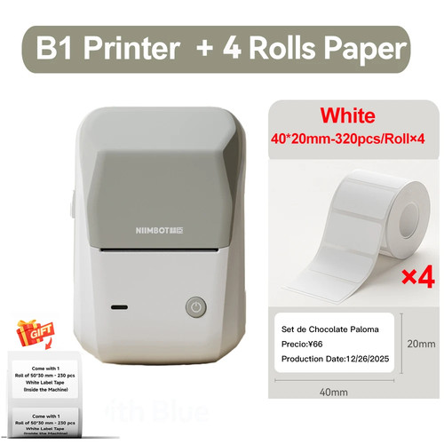 B1 Bluetooth Thermal Label Printer – Wireless Inkless Sticker & Tag Maker - Picture 18 of 39