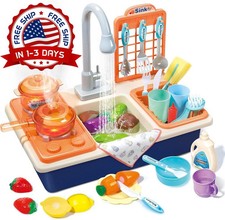 Juego De Fregadero De Cocina Para Ni os, Juguetes De Cocina Para Jugar NEW US..