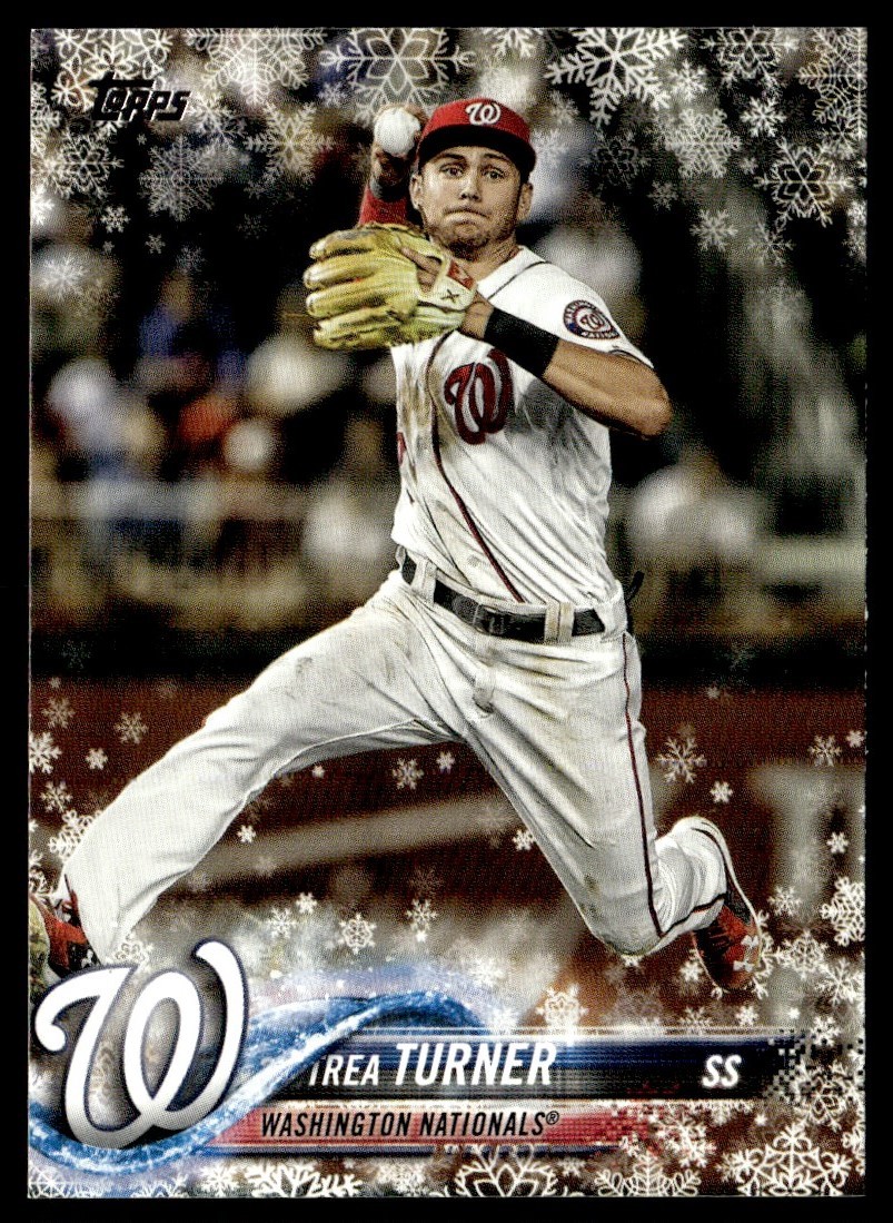 2018 Topps Holiday Trea Turner Washington Nationals #HMW186