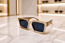Oversized Unisex Sunglasses Vintage Style Sunglasses Gold Frame Unisex Design