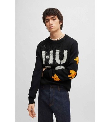 HUGO Boss Men's Black Stackon Sweater