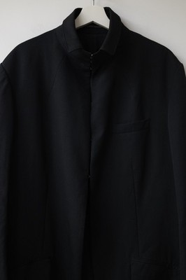 Yohji Yamamoto Pour Homme 22AW Black Wool Hook Coat Size 2 | eBay