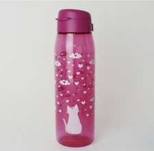 Tupperware - EcoFresh Trinkflasche - 750ml - Motiv Katze - Magenta / Pink - Neu