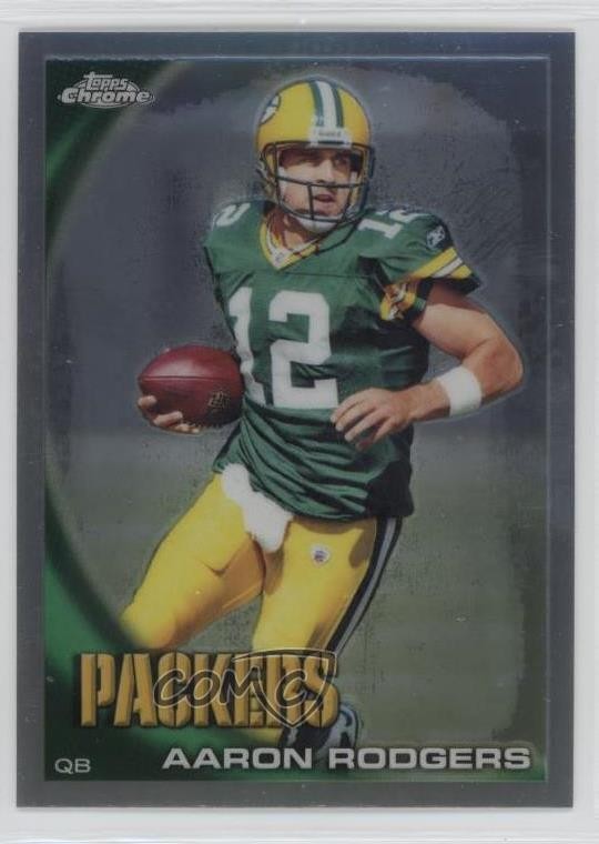2010 Topps Chrome Refractor Aaron Rodgers #C124 wd9