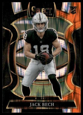 Jack Bech Rookie RC 2025 Panini Select #6 Black and Orange Prizm Shock Raiders