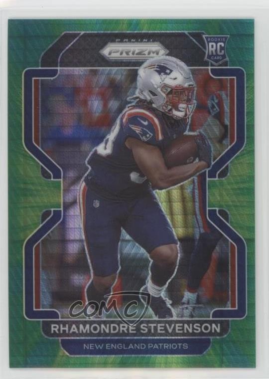 2021 Panini Prizm Rookie Hyper Prizm 27/175 Rhamondre Stevenson #367 s3g