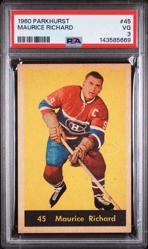 Maurice Richard #45 1960 Parkhurst card
