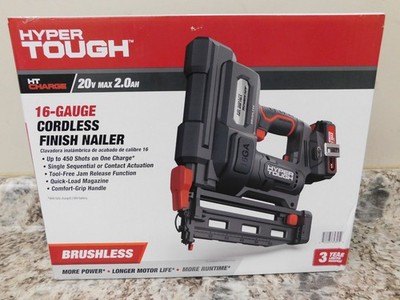 Hyper Tough 20V Max Brushless Cordless 16-Gauge Brad Nailer Battery  (CCT188WT1)