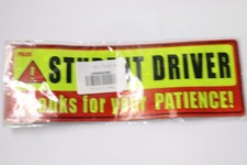 3-Pk Safety Warning Decal Sticker Reflective Signs Red Yellow 10.8" x 3.7"