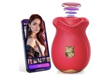 Rose Massager Strong Vibration, Water Resistant, 10 Settings, Rechargeable