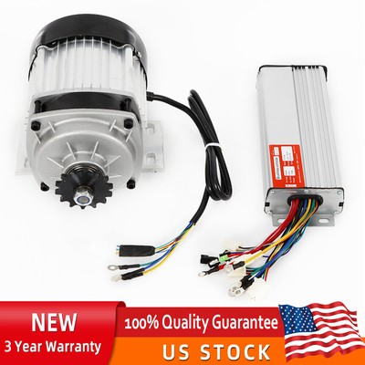 48V Brushless Electric Motor Kit Controller Pedal E-Bike Go Kart ATV Trike 750W