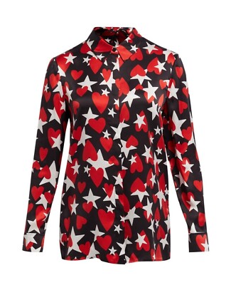 Escada Seidenbluse Seidensatin Gr. 36