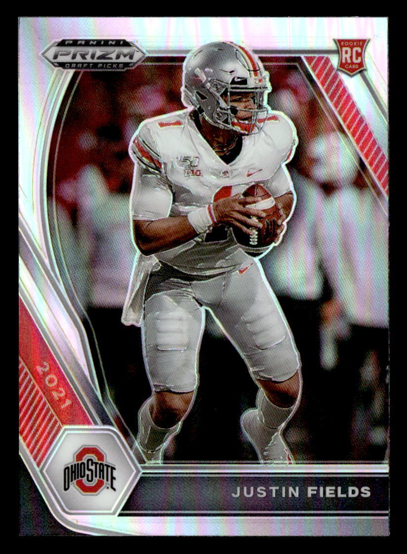 2021 Panini Prizm Draft Picks Collegiate #121 Justin Fields Silver