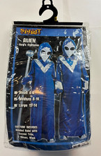 spirit halloween Alien Boy's Costume Medium 8-10 Blue Silver