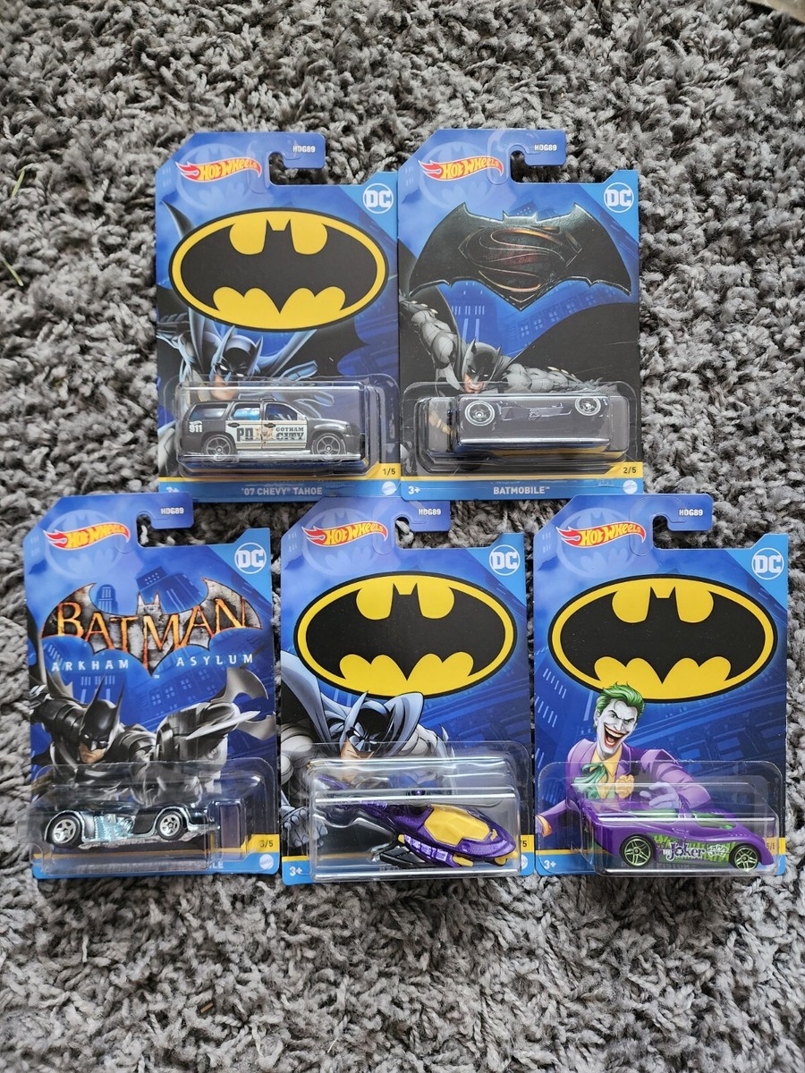 New Hot Wheels DC BATMAN Vehicles HDG89 (Complete Set of 5) | eBay