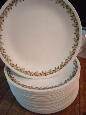 Vintage Corelle Spring Blossom (Crazy Daisy) Dinner Plate By The Piece Plus More