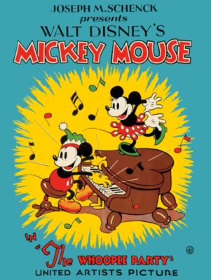 Walt Disney NEW Metal Sign: Mickey & Minnie Mouse - The Whoopie