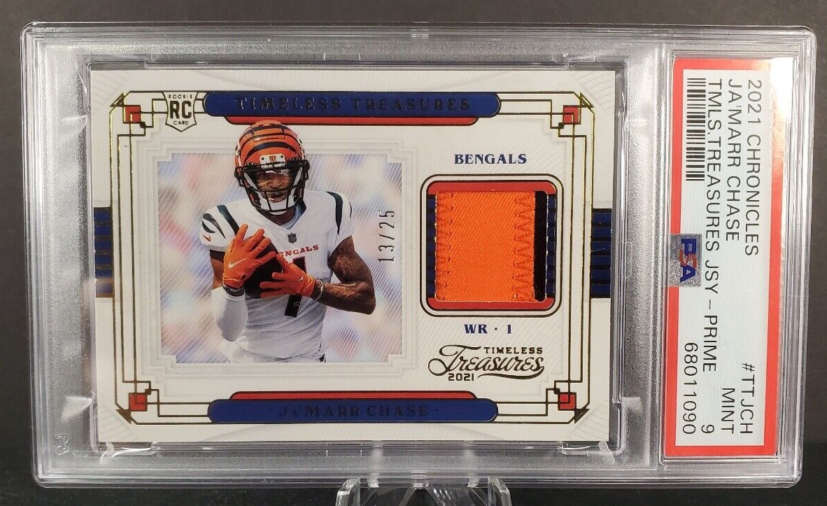 JaMarr Chase Panini Chronicles Timeless Treasures Jerseys #TTJCH Prime