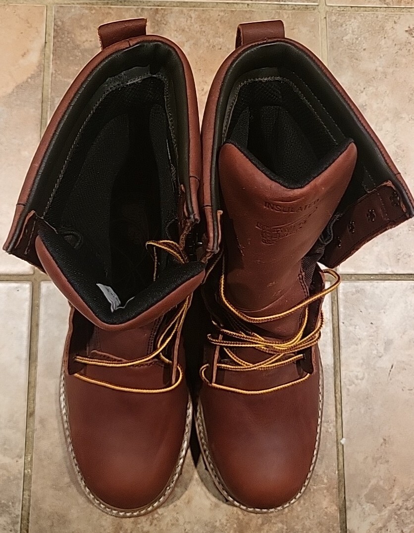 Men RED WING Logger Work Boot 219 Steel Toe Waterproof SIZE 11 EH