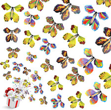 20 Pcs Magic Flying Butterfly, Flutter Flyers Butterflies, Wind up Butterfly