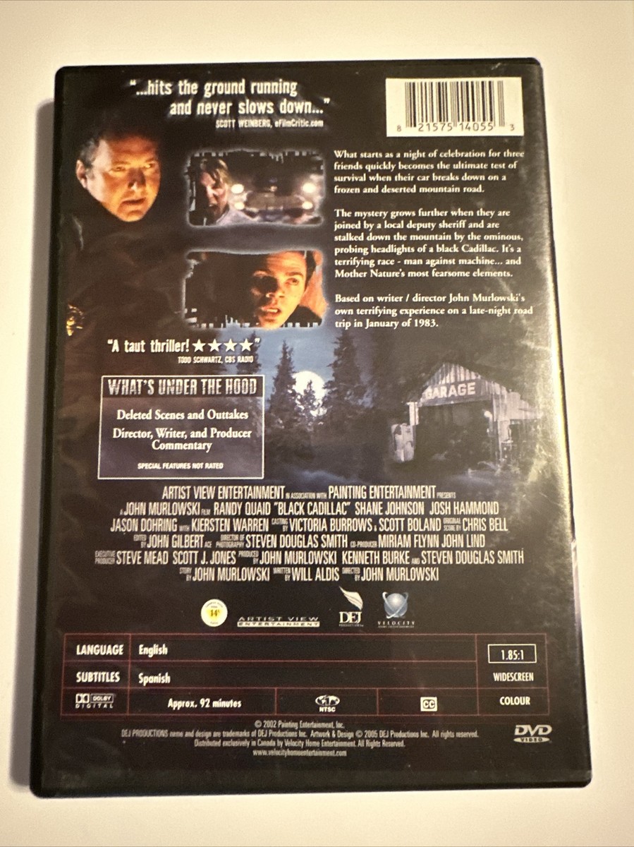 Black Cadillac (DVD, 2005, Widescreen) Horror - Rare & OOP