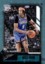 2020-21 Panini Chronicles #190 Moses Brown Blue Rookie Card 15/99 RC