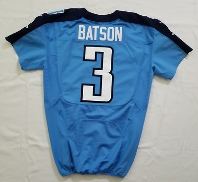 3 Batson Of Tennessee Titans Nfl Locker Room Game Issued Jersey Ebay
