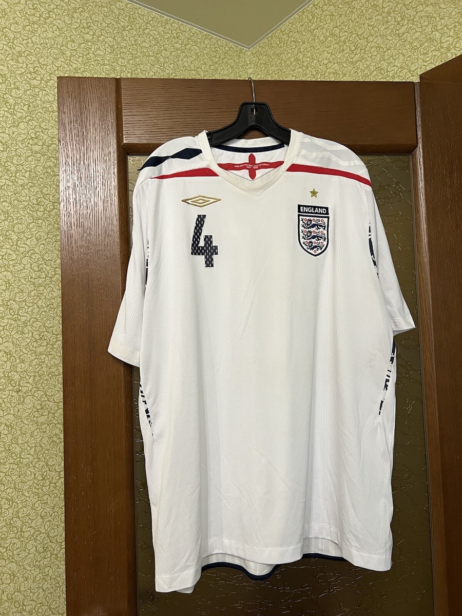 ウェア football uniform/england 2007-09 England Home Shirt #4 - 7/10 - (M)